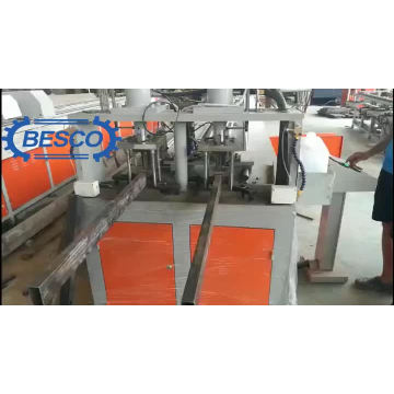 Square pvc connection tube punching machine for making shelf